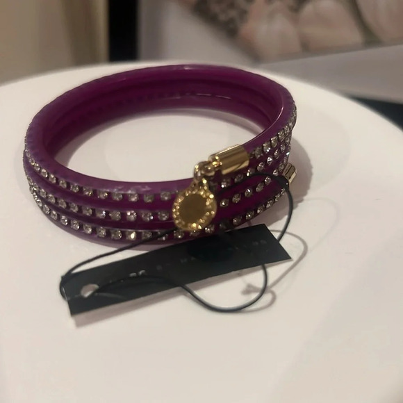 Marc By Marc Jacobs Slinky Plum Zirconia Bracelet-NWT - Picture 3 of 4
